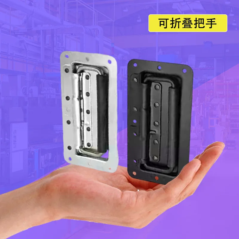 3 pcs Foldable Toolbox Handle with Insulated Sleeve And Spring for Automatic Return - Easy Carry Design