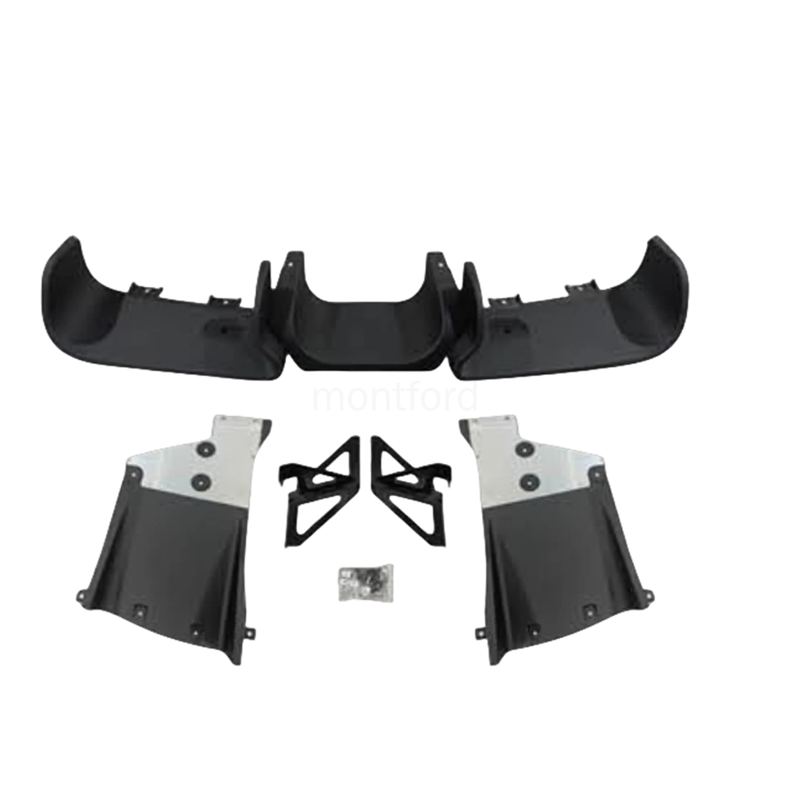 Rear Bumper Diffuser Lip Tail Spoiler Bracket Kit For Mini Cooper R56 Hatch/ R57 Convertible/ R58 Coupe/ montford JCW Style