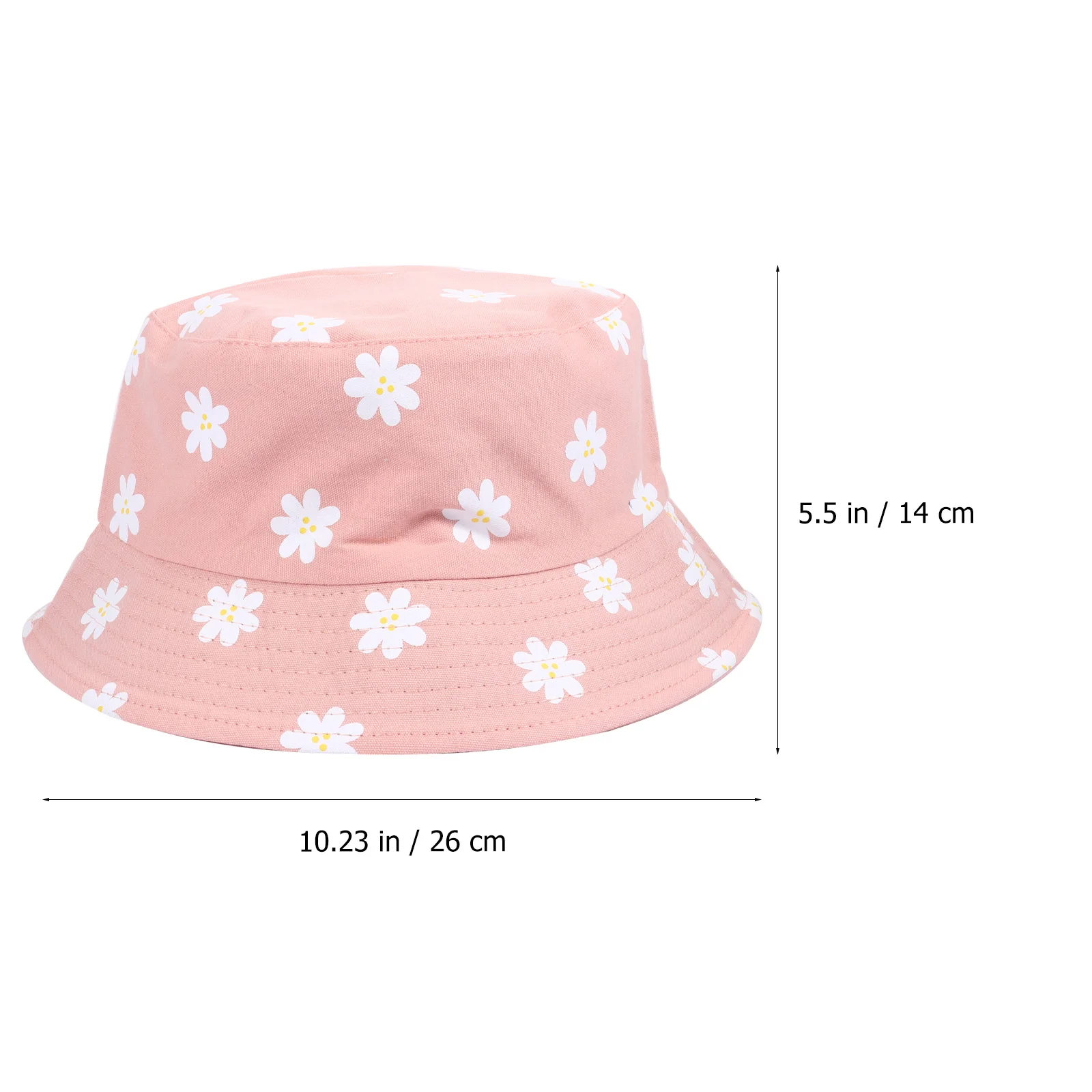 

1Pcs Flower Printed Reversible Bucket Hat Double Side Fisherman Hat Anti-Uv Sun Protection for Women Men Beach Camping Travel