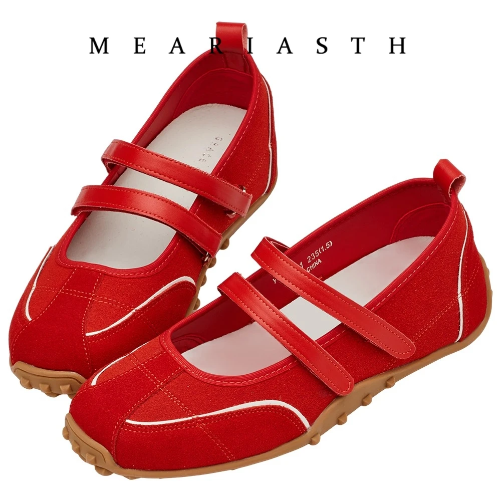 

2026 Fashion Brand Ballet Sneakers Women Mesh Shallow Comfort Casual Flats Female Non-slip Round Toe Retro Mary Jane Shoes Women