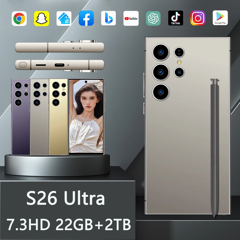 

2025 HOT NEW The phone case is used for S26 UItra 7.3HD Original Smart Dual Card 8000mAh Battery Global Edition
