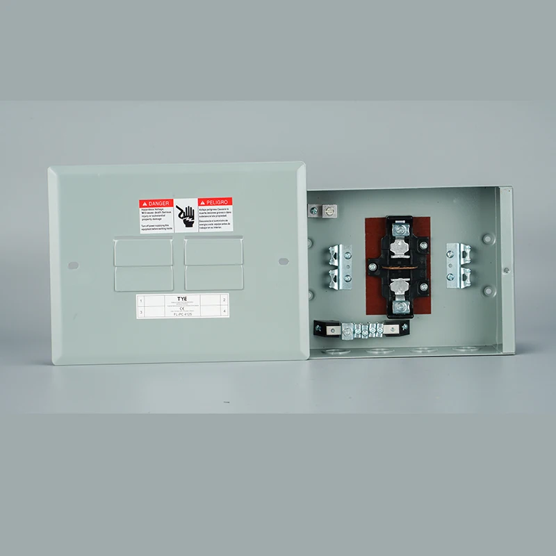 - NEMA 3R Optional TYE 4 Way Mini Load Center, Tinned Copper Bus Bar Plug-in Panel Board for North & South America Market