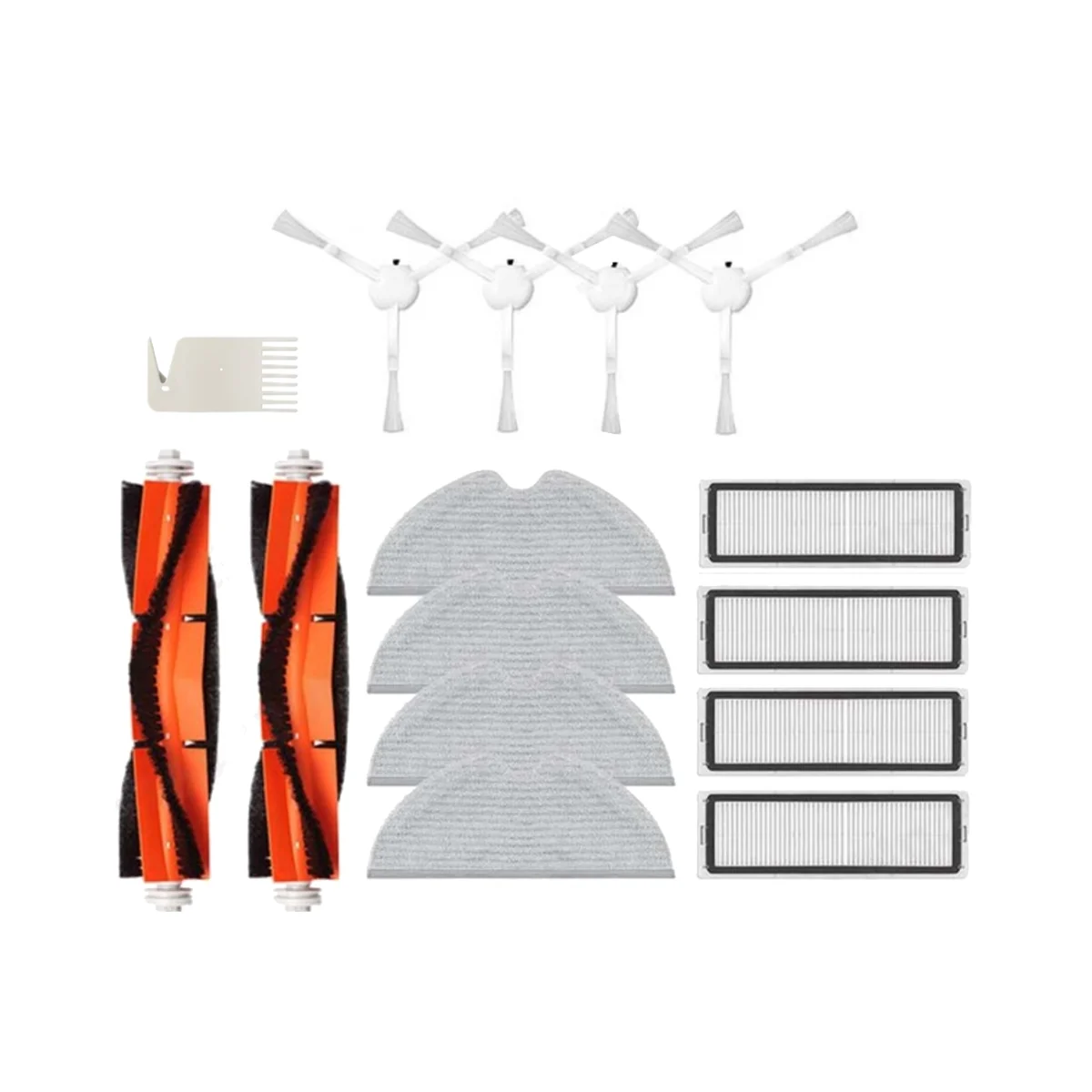 15 sztuk dla Mi Robot Mop próżniowy 2C STYTJ03ZHM części do robota odkurzającego główna szczotka boczna filtr ściereczka do mopa