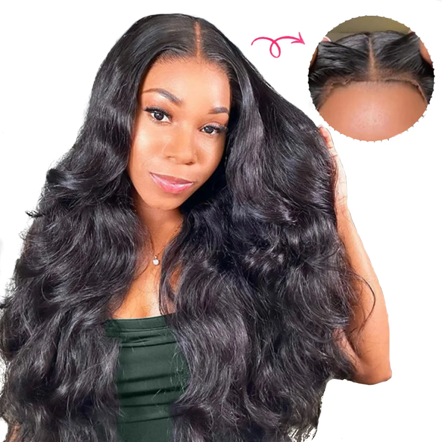 Ready To Wear 6×4 Lace Body Wave Wig Glueless Wigs Human Hair Body Wave Glueless Human Hair Wigs Bleached Knots