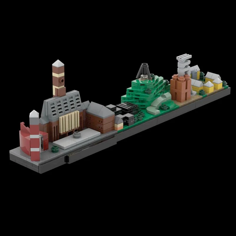 314pcs MOC Bottrop Skyline / Architecture  Building Blocks Ideal Present for Festive Building Adventures Christmas Gift