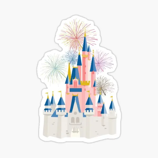 Fairytale Castle  10PCS Stickers for Anime Print Water Bottles Decorations Background Luggage Window Stickers Living Room