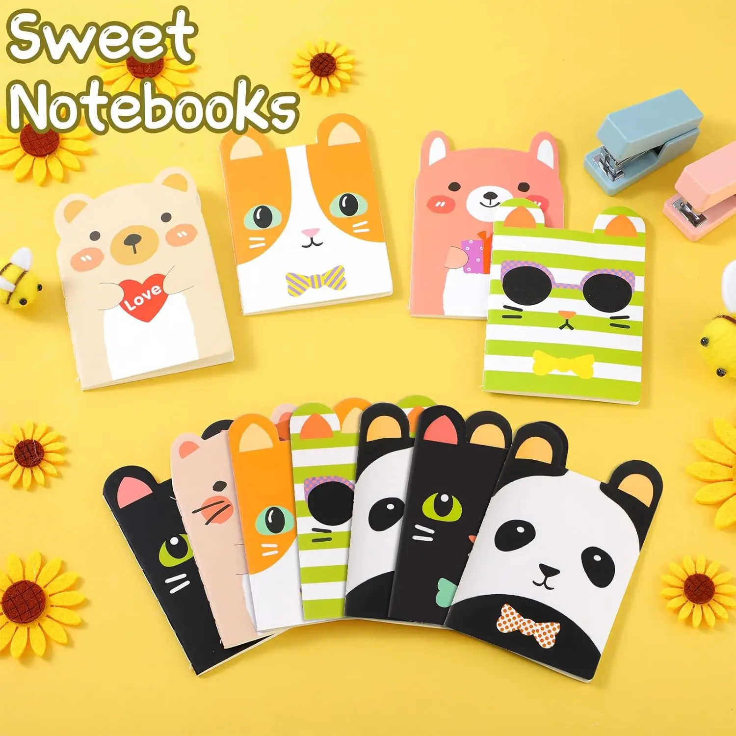 4 Packs Mini Notebooks for Kids Small Cute Notebooks Mini Notebooks Party Favors for Classroom Prizes Gift