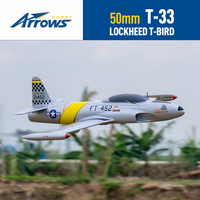 Blue Arrow 50mm Ducted Jet T-33 Fighter Entry-Level Hand Thrown Aircraft Fixed Wing Electric Remote Control RC Plane Model Toy