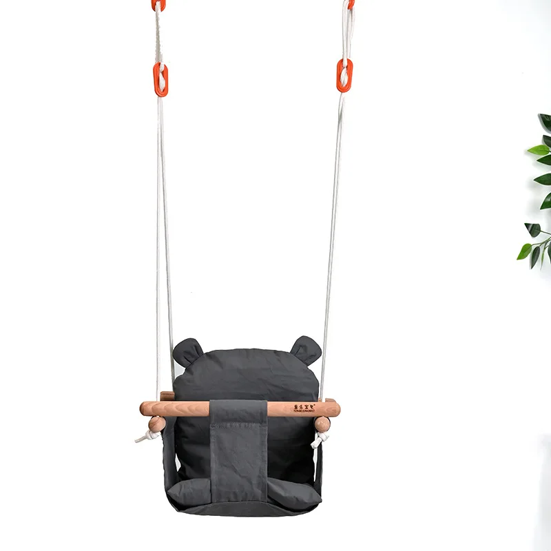 Baby Cloth Pocket Swing Indoor Household Cotton  Linen Cloth Pocket Outdoor Sports Hanging Chair Infant Swing Toys for Kids