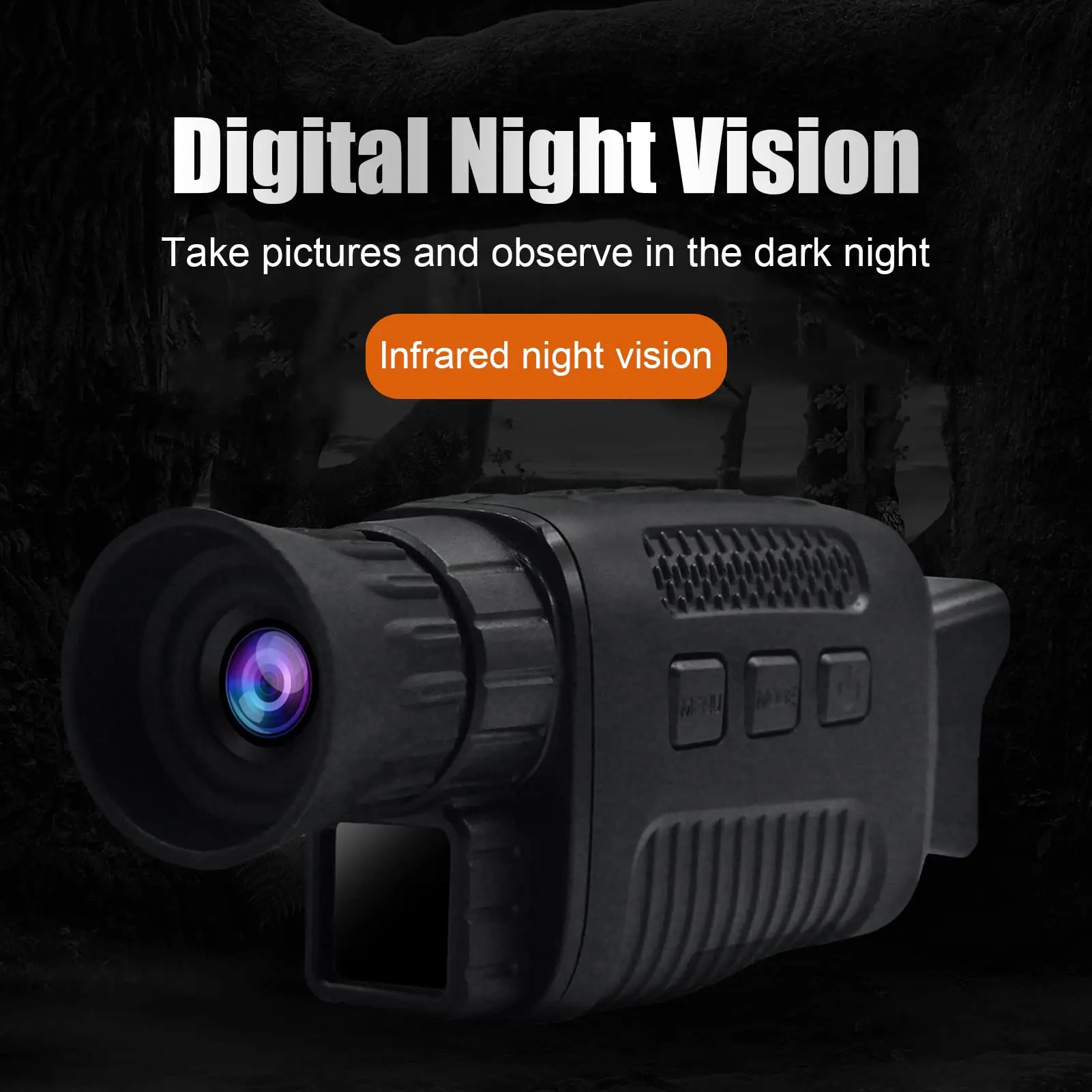 

Digital Night Monocular,1.5in TFT Screen 1080p Full HD Infrared Night Goggles Save Photos & Video, 5X Zoom Infrared Monoculars