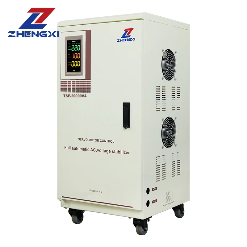 Servo Motor Voltage Stabilizer 10kva 15kva 20kva 30kva Avr Single Phase 110v 220v Ac Automatic Voltage Regulator