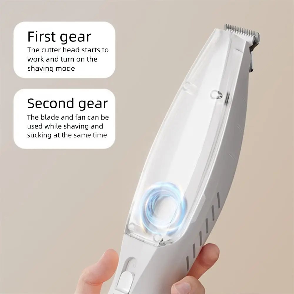 With Vacuum Pet Paw Hair Clipper Low Noise 2 Modes Dog Grooming Trimmer Waterproof Clear Bin Cats Foot Hair Remover view 2