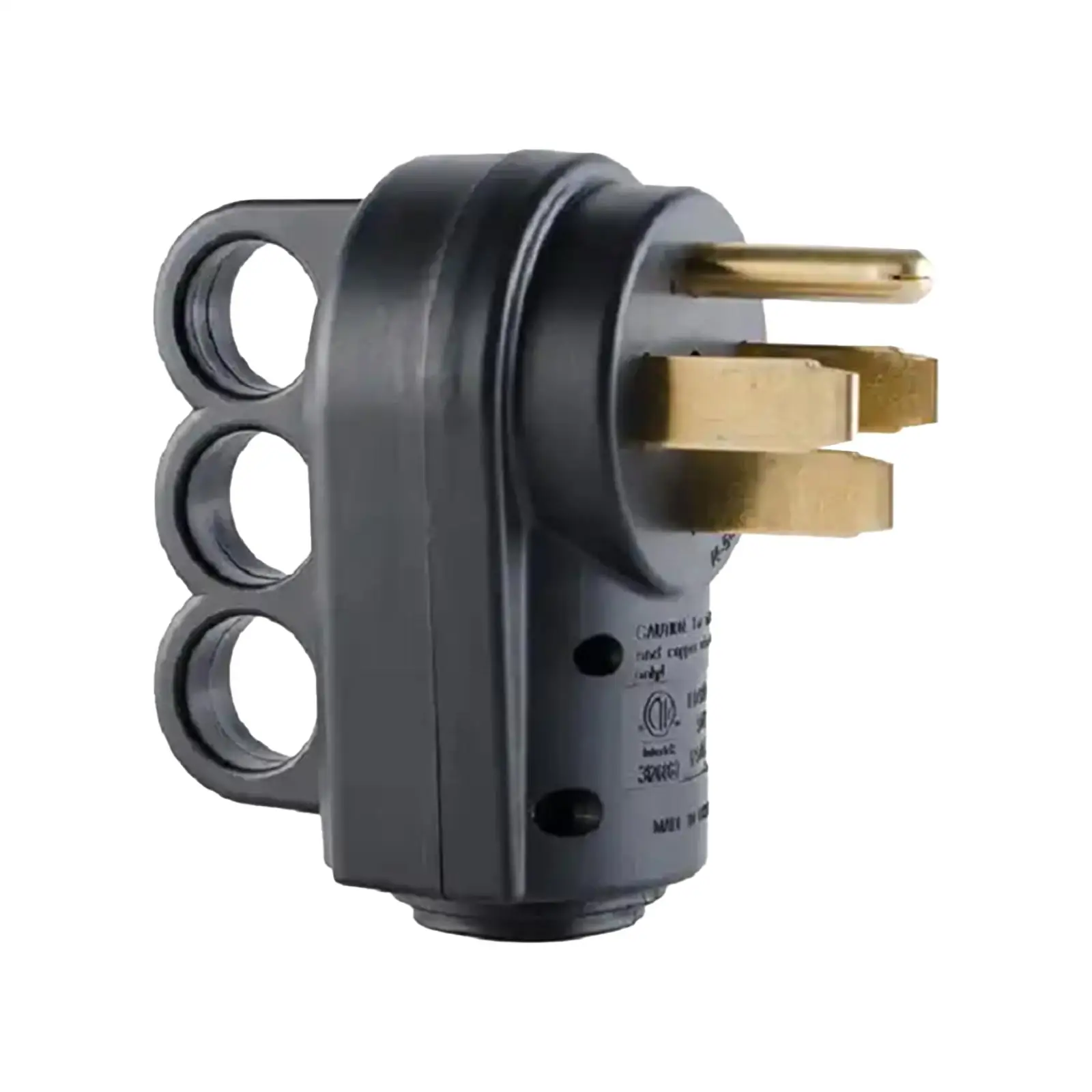 50 Amp Male RV Plug NEMA 14-50P Durable Ergonomic Designed Handle Heavy Duty