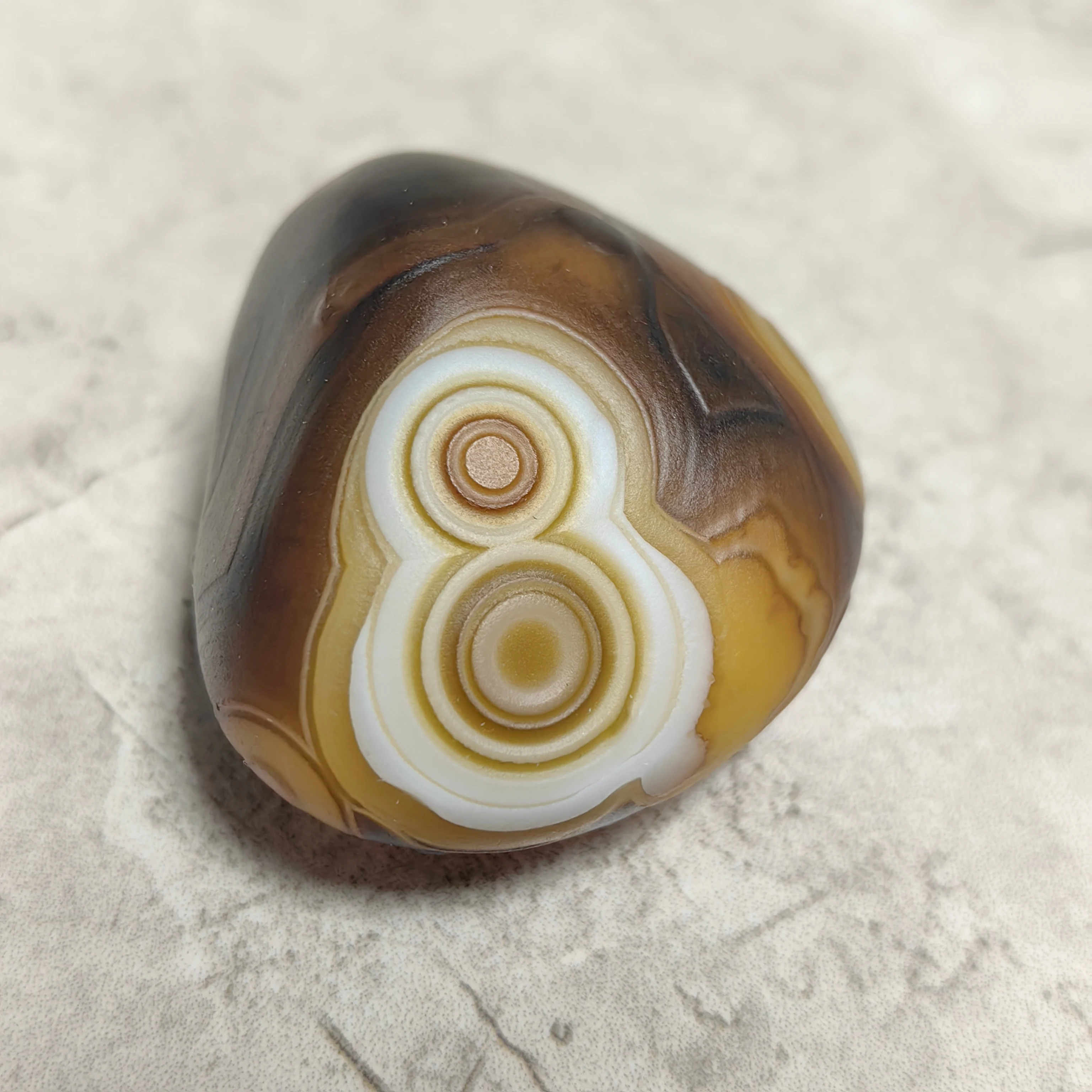 Natural Sardonyx Agate Alxa Gobi Eye Mineral Specimen Energy Crystal Chakra Reiki Healing Stone Garden Home Decor Gift