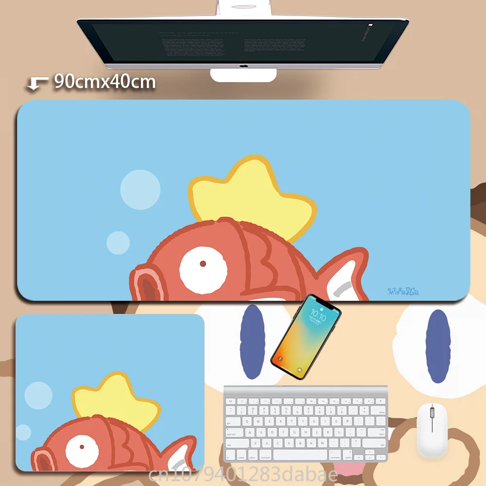 Alas Meja Anak Perempuan Pikachu Alas Mouse Lucu Alas Keyboard Pokémon Kulit Alas Meja Lucu Super Tampan Aksesori Komputer PC Game Con