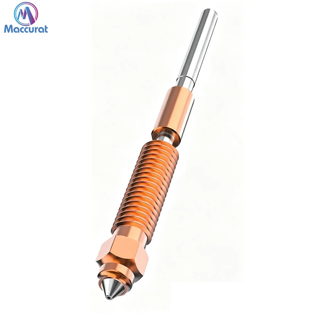 Creality K2 Plus Hotend Nozzles Replacement Kit with Titanium Copper Alloy, Hardened Steel, High Flow Upgraded for K2/ K2 Pro