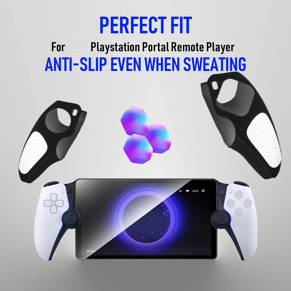 Split Silicone Protection Skin for PS5 Portal Game Console Soft Case Cover Sleeve Anti-Scratch Non-Slip Gamepad Cover Grip Case