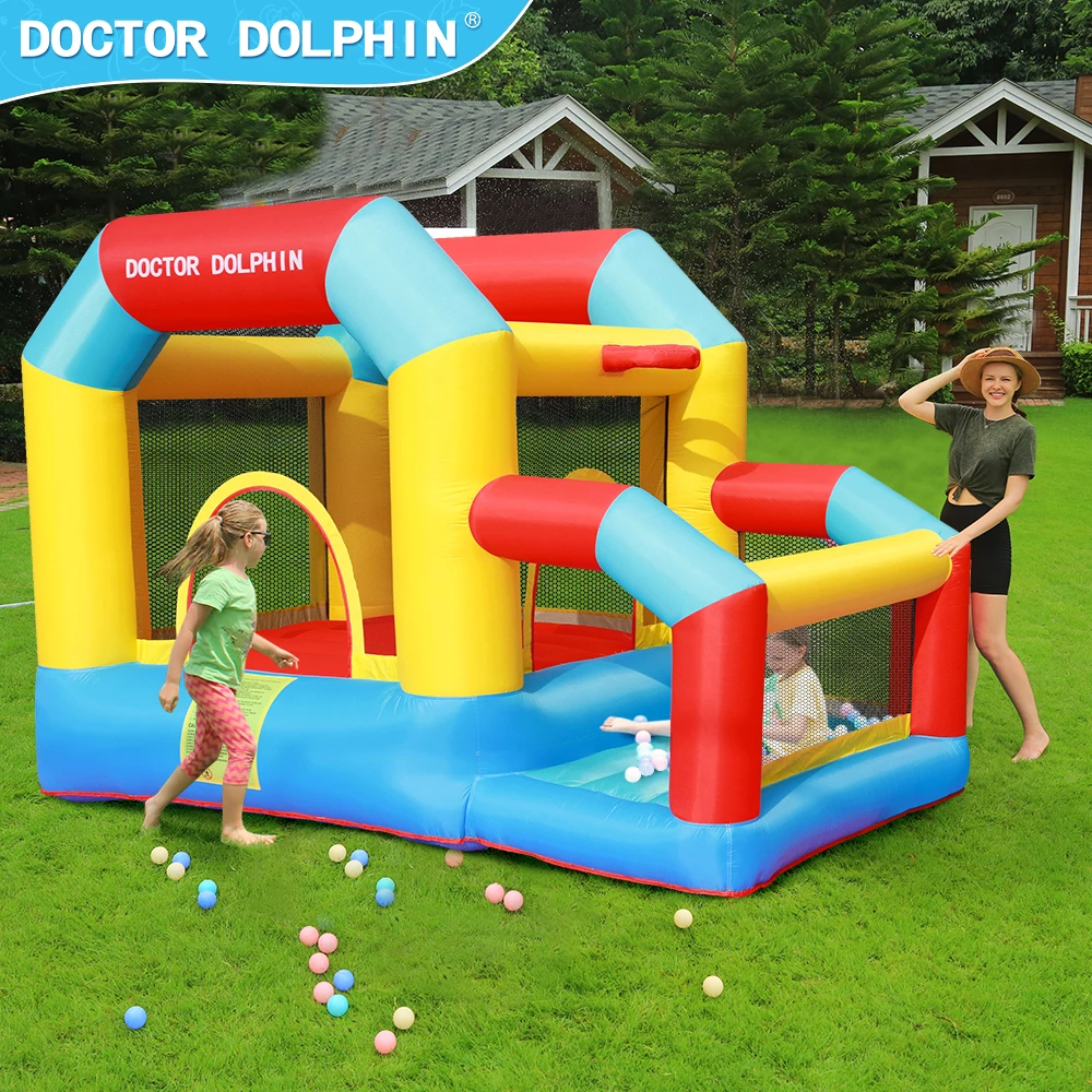 

Doctor Dolphin Bounce House Slide Castle Bouncer Inflatable Bouncer Jumping Castle Outdoor Bounce House For Kids