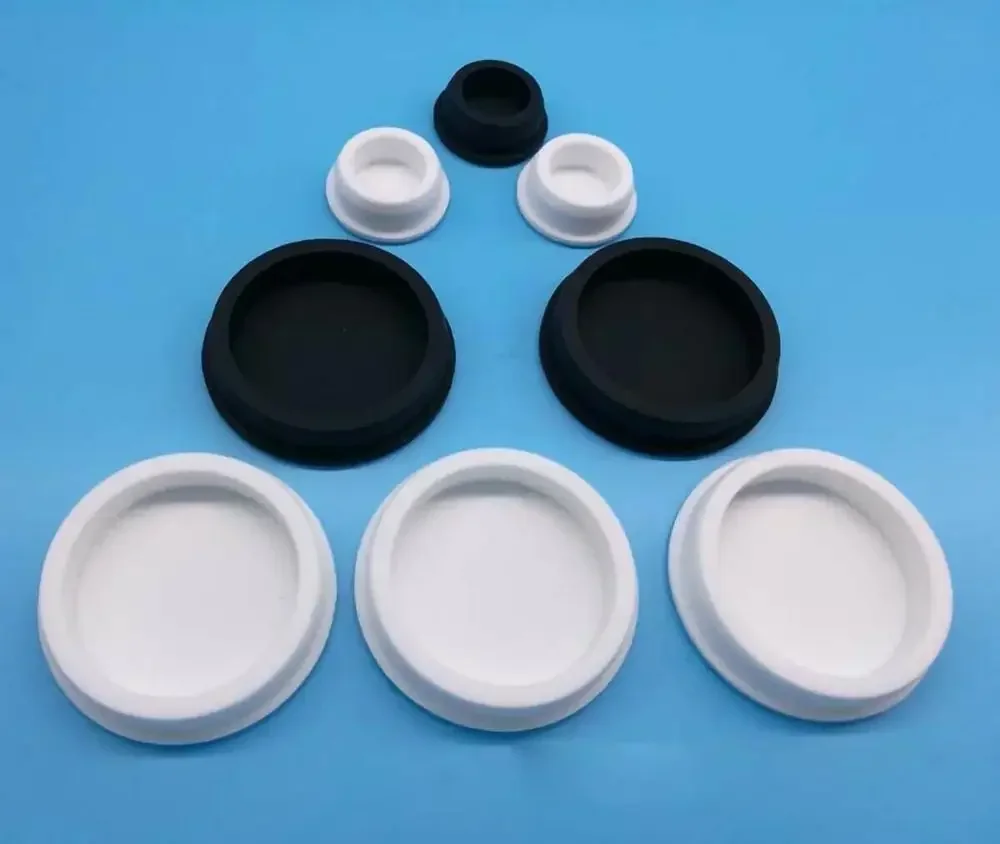 Silicone Rubber Gaskets Bore 6.8mm-201.5mm Round Seal Hole Plugs T-Type Stopper with Blanking End Caps grommet o ring cap rubber