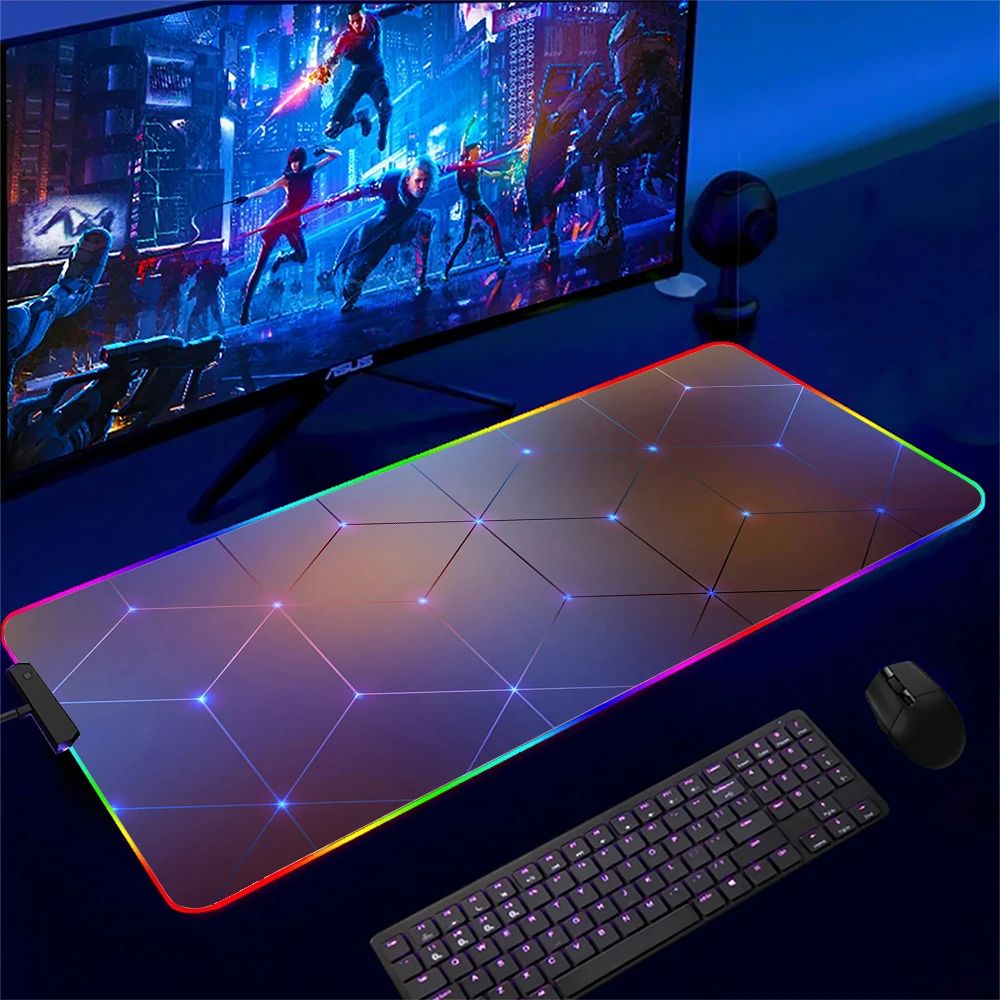 

RGB-коврик для мыши, большой игровой коврик для мыши с рисунком HD, рандомный коврик для мыши, художественный компьютерный Настольный коврик XXL, офисный коврик для клавиатуры, резиновые коврики для стола