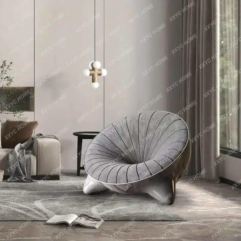 TTTTss25 Italian Modern Designer Fiberglass Conch Sofa Chair Hotel Lobby Reception Negotiation Sofa Living Room