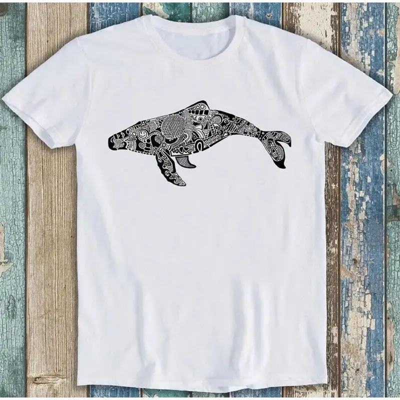 Whale Silhouette Doodle Nature Ocean Sea Best Seller T Shirt M1642