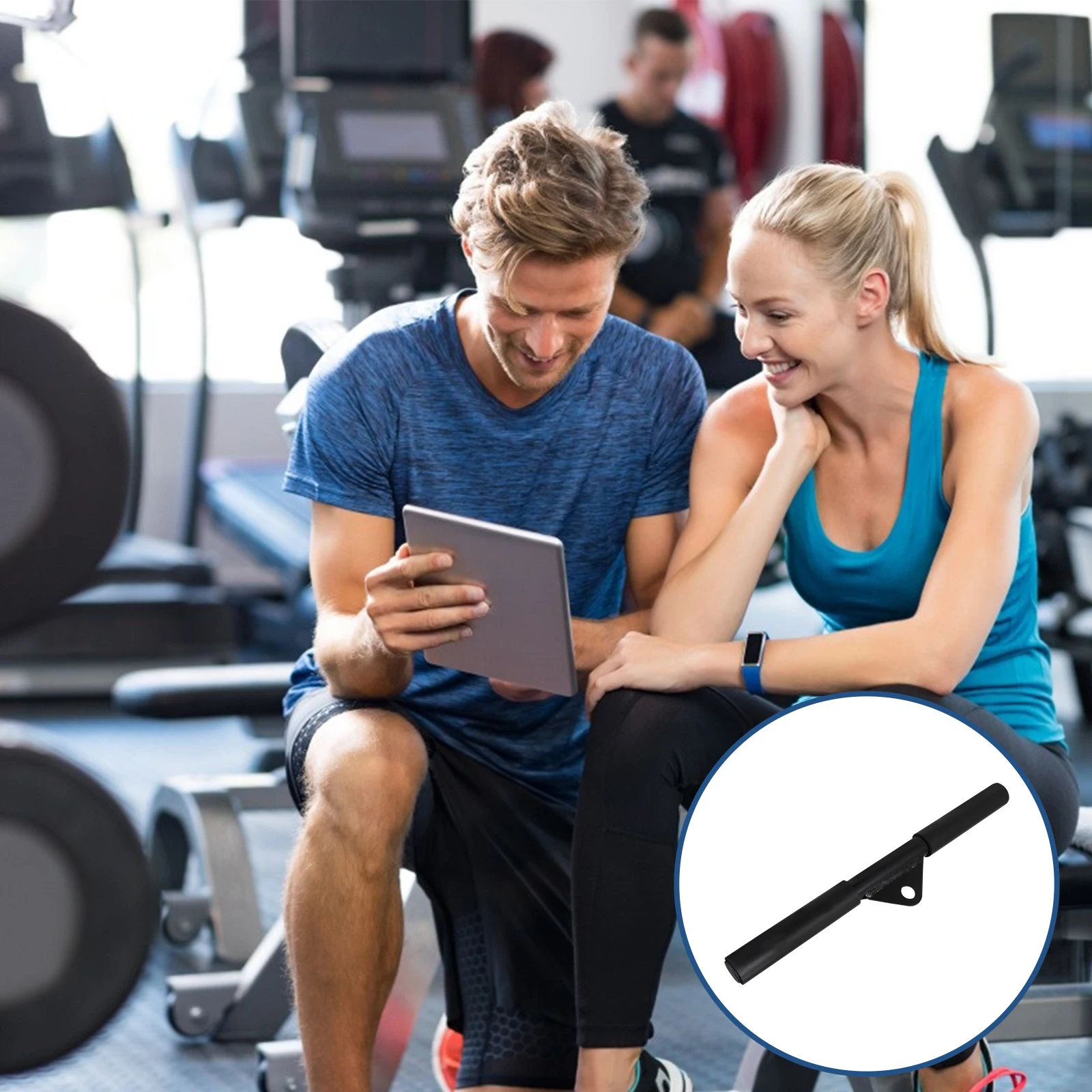 Spannstange, Muskeltraining, Pull-Down-Stange, robuster Stahl, Fitnesshebel für Bizeps, Trizeps, Rücken, Schulter, Heim-Fitnessgeräte