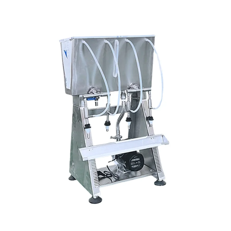 Negative Pressure Siphon Filling Machine Semi automatic | Linear Wine Bottle Liquid Dispensing Equipment