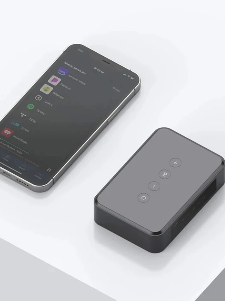 Arylic S10+ Bezprzewodowy Streamer Muzyczny Odbiornik Audio Bluetooth z Gniazdem 3.5mm Jack Aux do PC Adapter Audio Jack AUX Bezprzewodowy do Multiroom — zdjęcie produktu 7