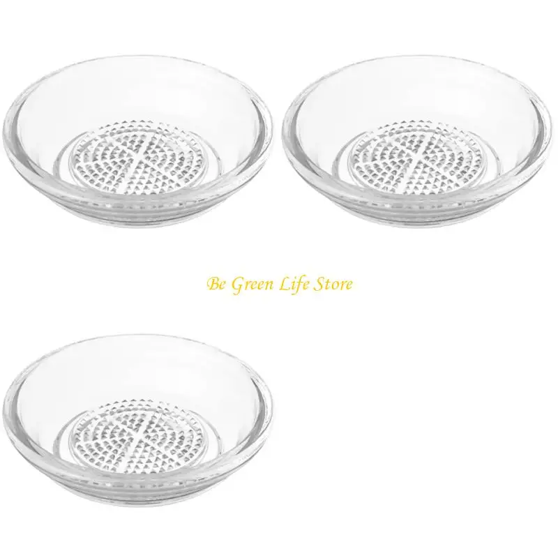 M7DF 1/2/3Pcs Glass Grater Bowl for Home Cooks Handling Sauces and Daily Tasks