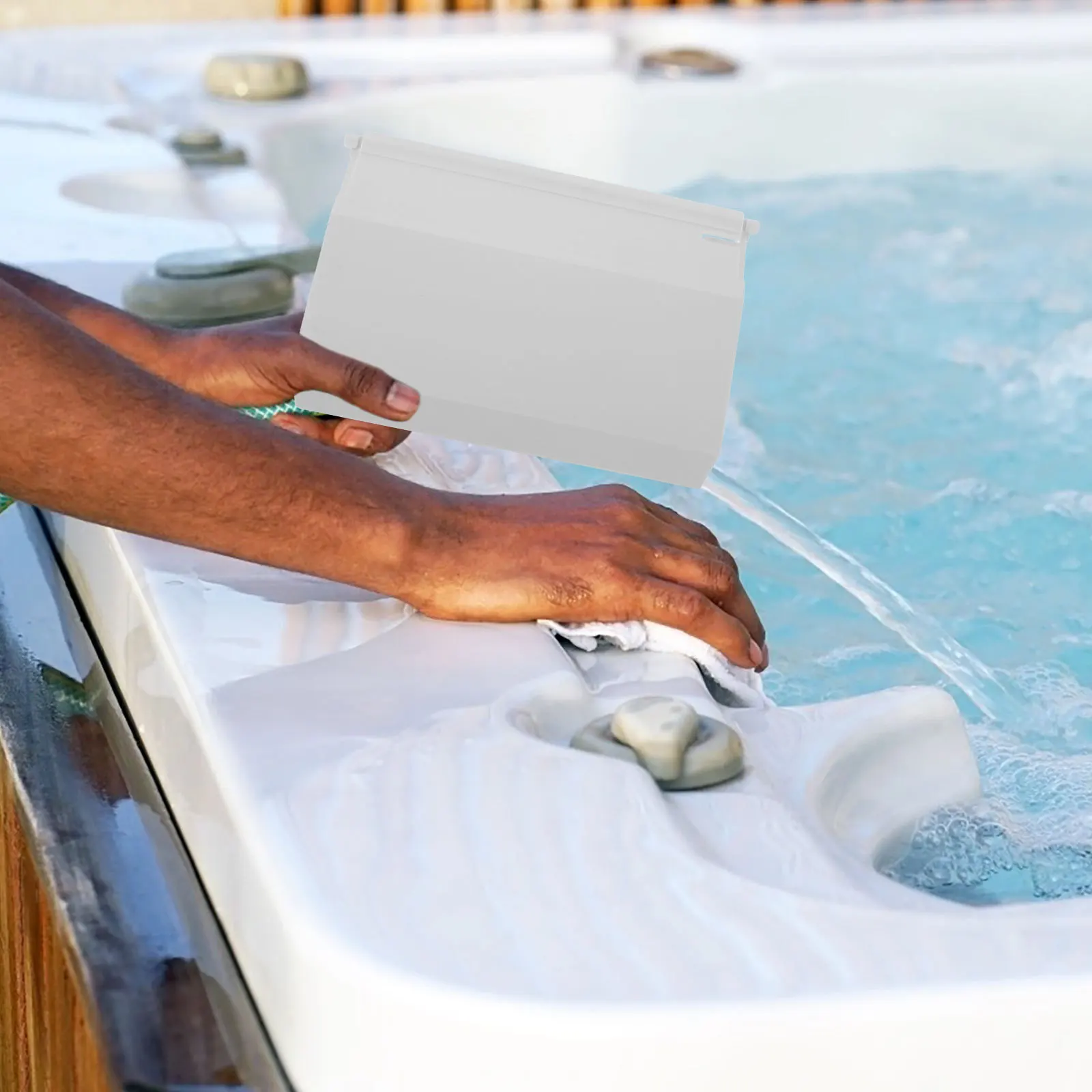 

Pool Skimmer Flapper Replacement White Compatible For Hayward Sp1082 Sp1083 Durable Efficient Debris Filtration Easy