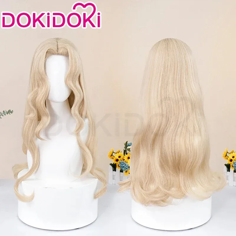 Alucard peluca Cosplay Anime Castlevania Cosplay peluca DokiDoki hombres 75cm de largo pelo rizado rubio Alucard Cosplay peluca gratis gorro de peluca