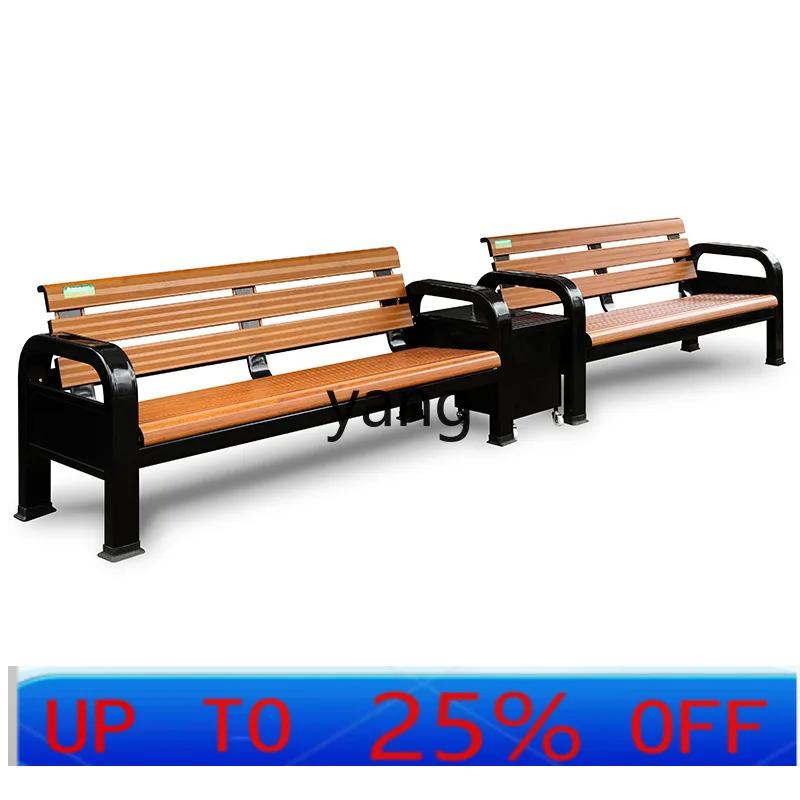 

LMM outdoor court chair bench seat cast aluminum alloy leisure chair backrest