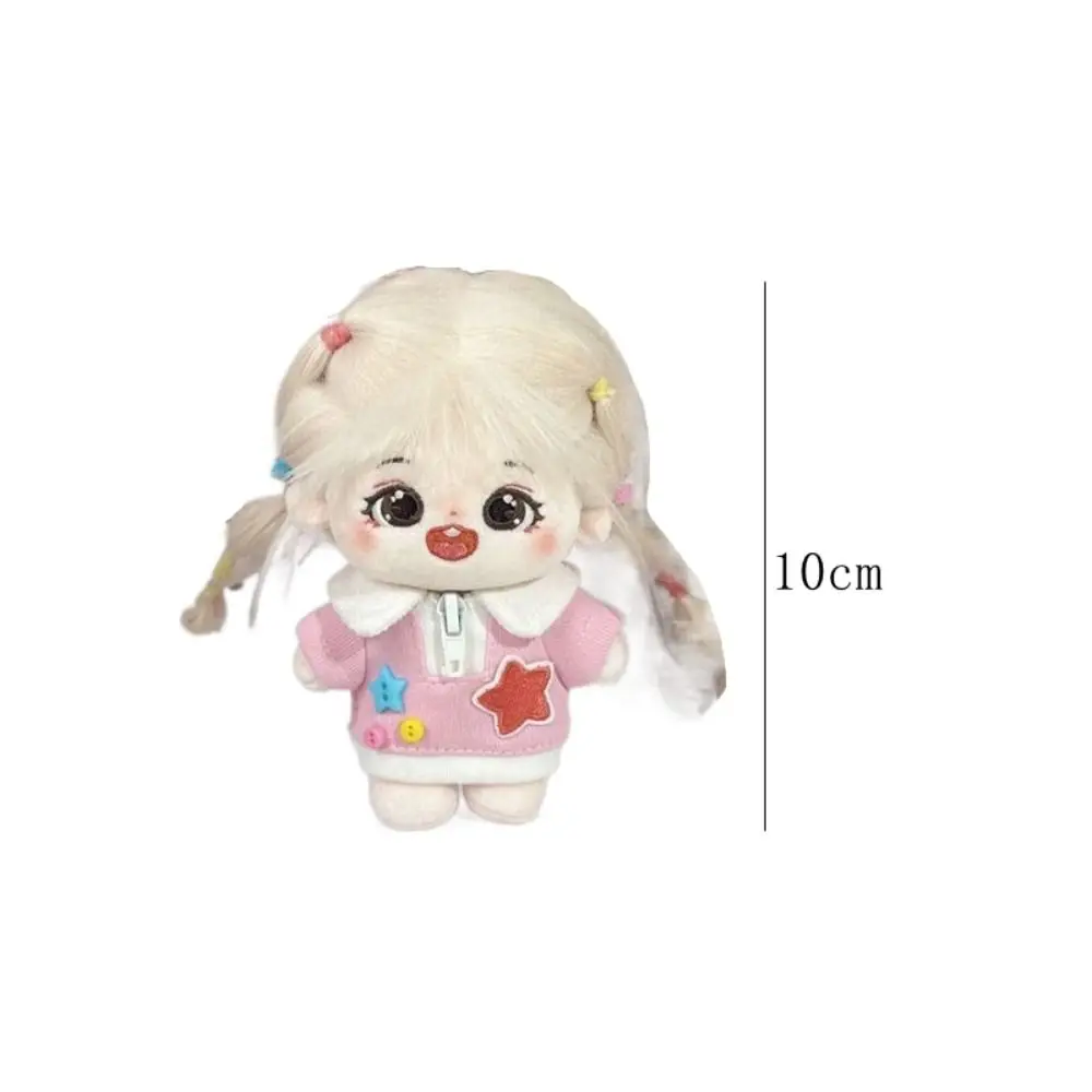 귀여운 후드티 10cm 면 인형 옷 DIY 의상 아이돌 인형 옷 무속성 고양이 옷 액세서리