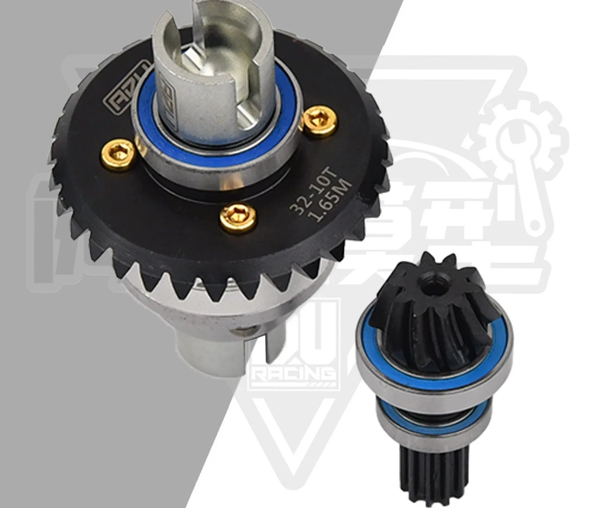 Traxxas X‑Maxx XRT 8S Helical Diff Ring Pinion Gear Set 10T‑32T 1.65 Module Hardened Steel For 1/5 RC Monster Truck Upgrade Part