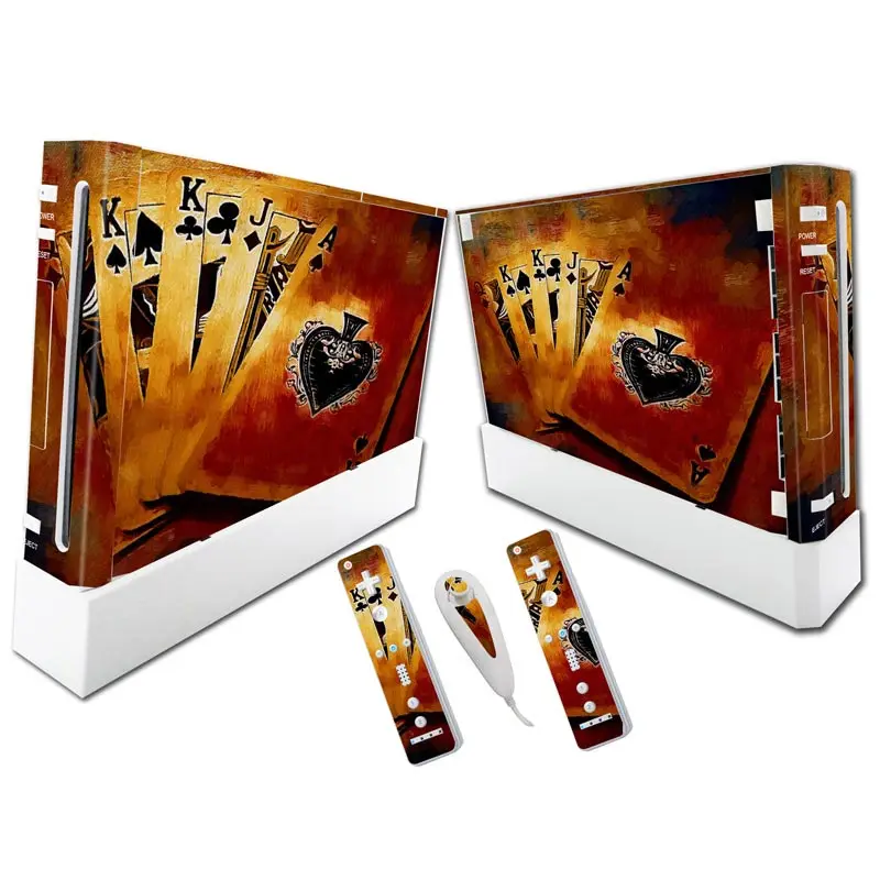 Skull Head Skin Sticker Protector Gaming Console Controller Sticker per Wii Skin cover proteggi la personalizzazione del supporto