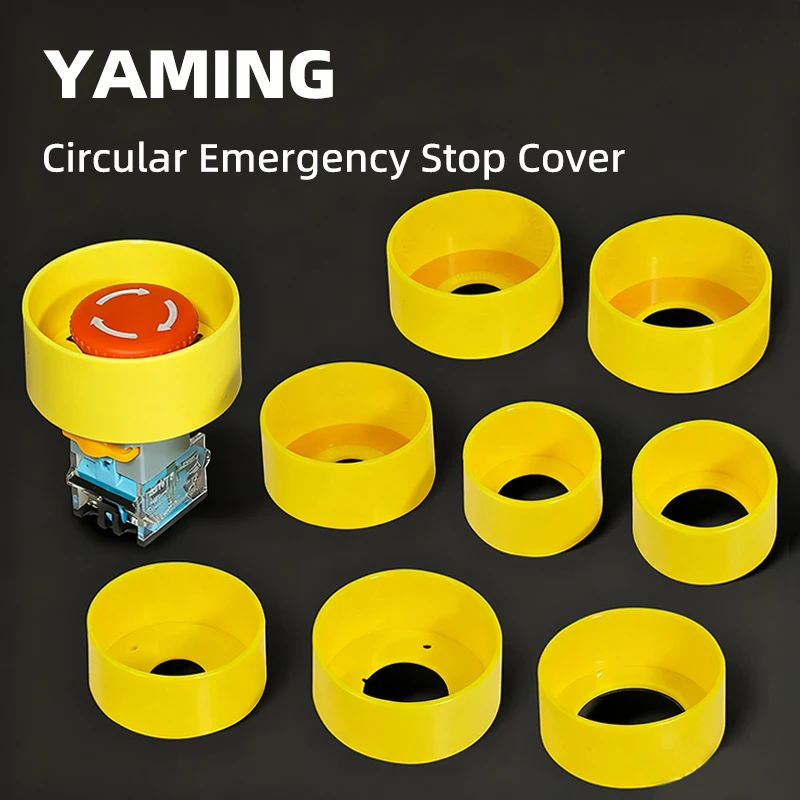 22/25/30/42mm Circular Round Protective Dust Cover Plastic Emergency Stop Push Button Switch Accessory Cap