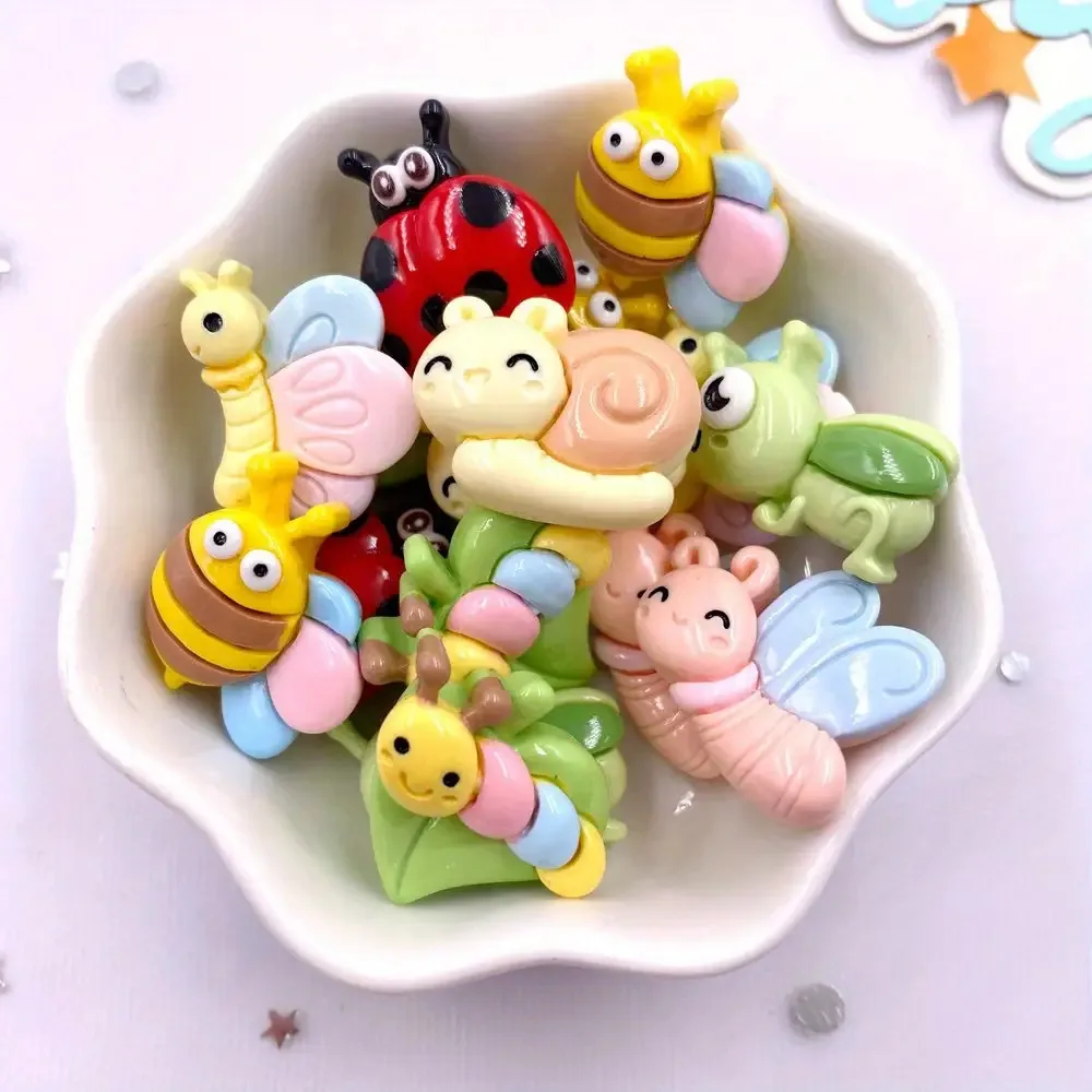 7pcs Colorful Resin Insect Magnets Suitable for Fridge, ' Bugs & Educational Crawly Animals Decor