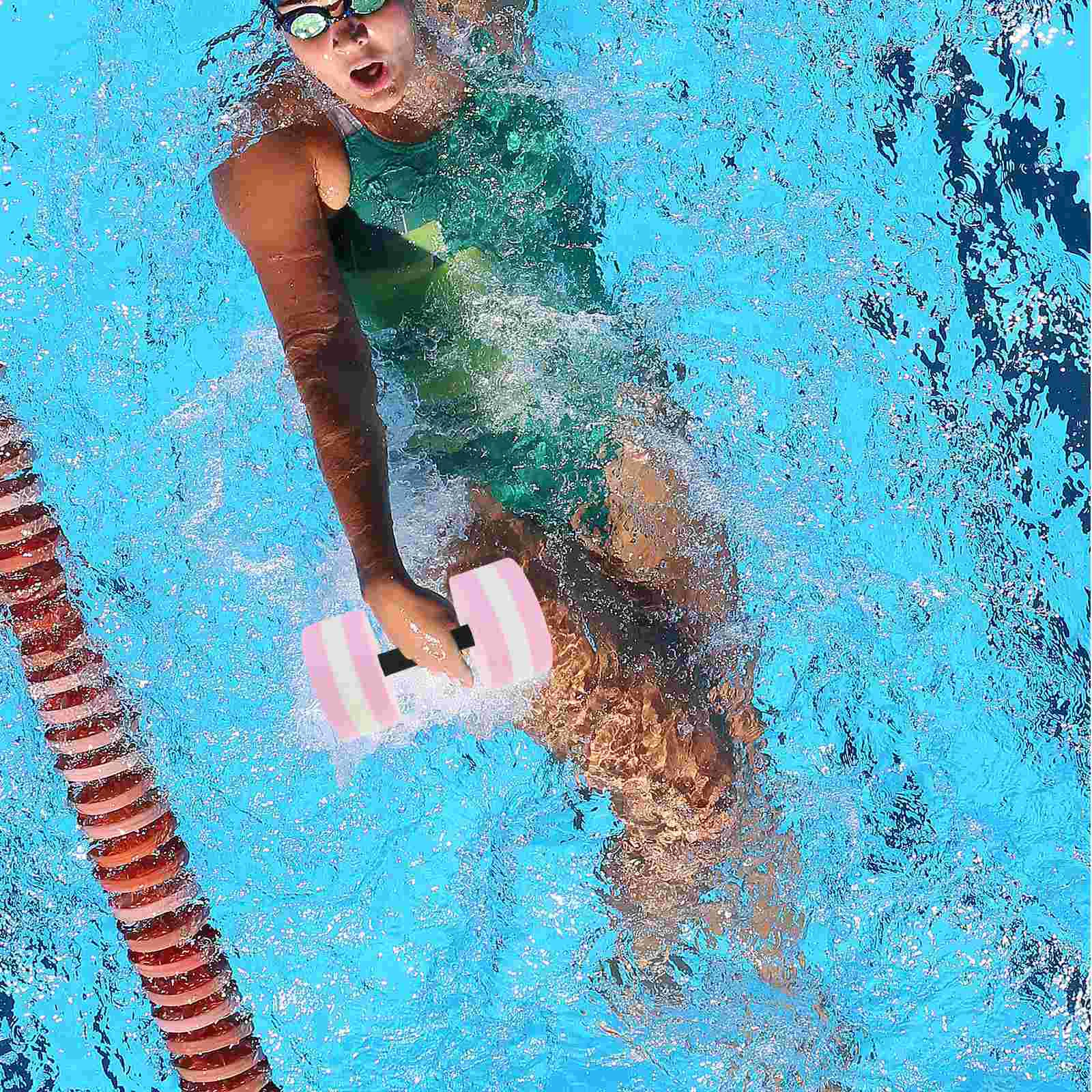 Water Floating Dumbbell Swimming Pool Barbell Handle Aquatic Exercise EVA Dumbbells Aerobics Child