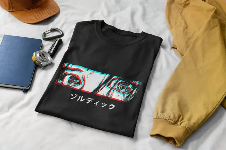 

Sad anime girl eyes shirt, retro Japanese Aesthetic shirt, manga Unisex t-shirt