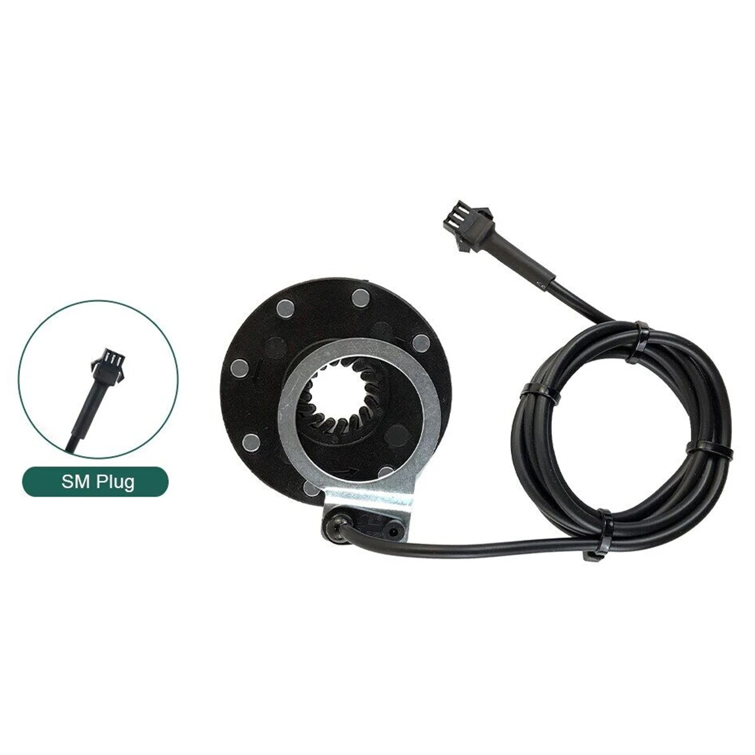 

12V-72V 8C Magnetic Hall Effect Power Sensor Pedal Assist System PAS Power Assist 3Pin SM Connector for Electric Bikes Scooters