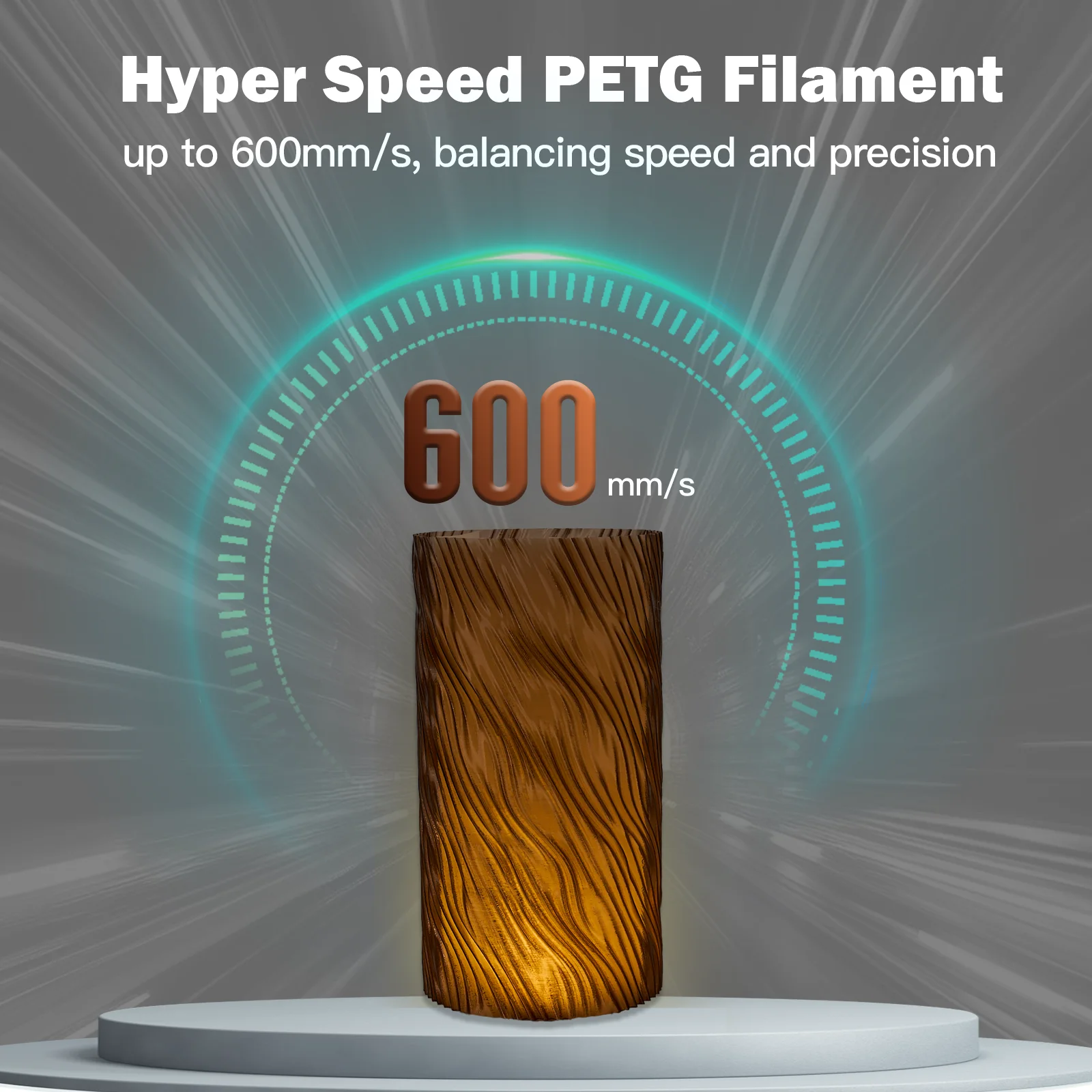 ERYONE 3KG PETG Przezroczysty Filament do Drukarek 3D Serii High-Speed, Dostępny w Wielu Kolorach, Maksymalna Prędkość Druku 500mm/s, 1KG/rolka — zdjęcie produktu 4