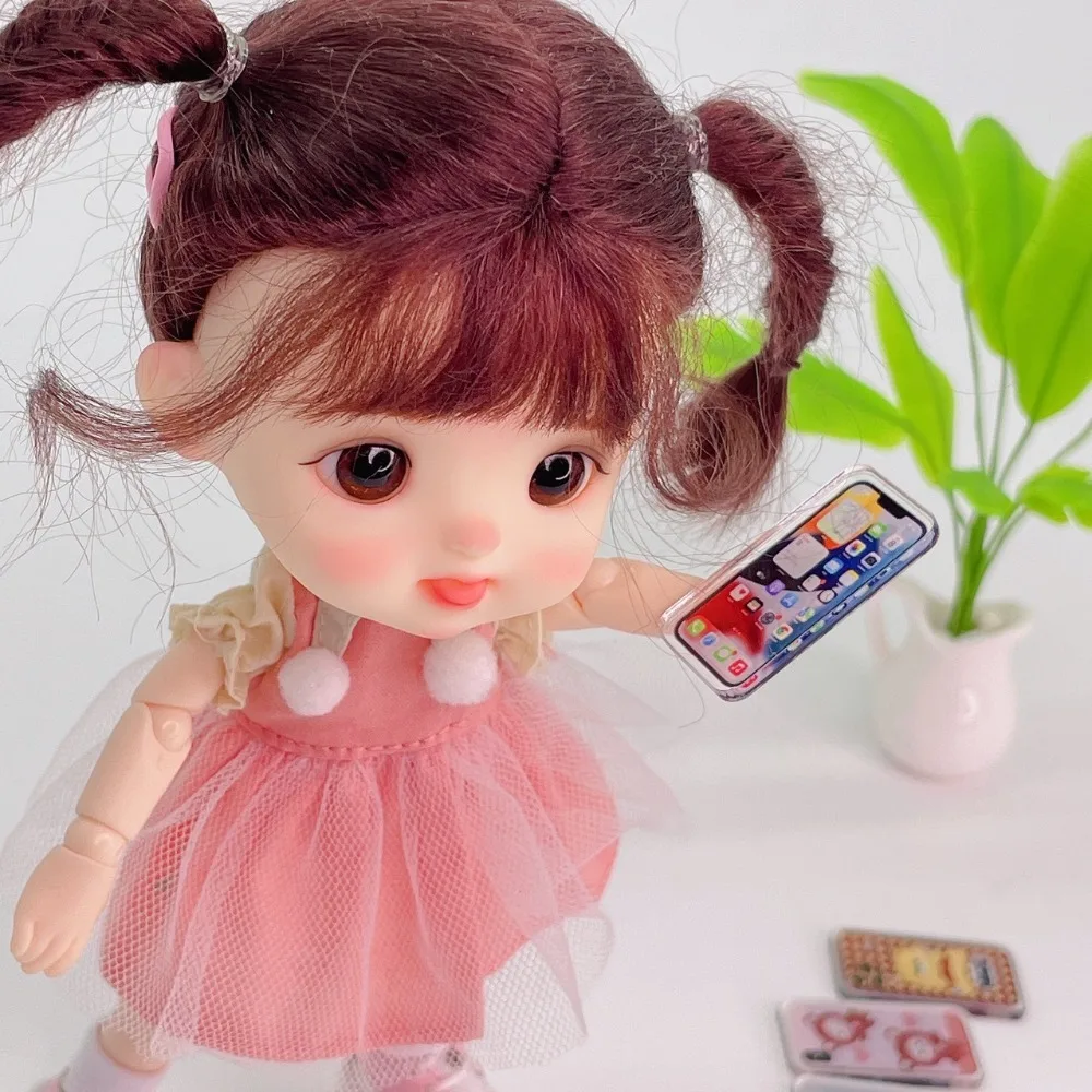 1:12 Miniature Phone Micro Model Decoration Dollhouse Mobile Phone Model Dollhouse Phone Doll House Accessories Decor