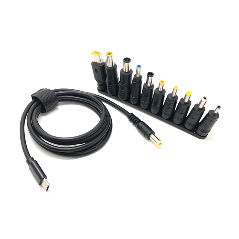 USB для адаптера шнура питания постоянного тока с поддержкой зарядки PD, мощность 45 Вт, 65 Вт, 90 Вт, 100 Вт