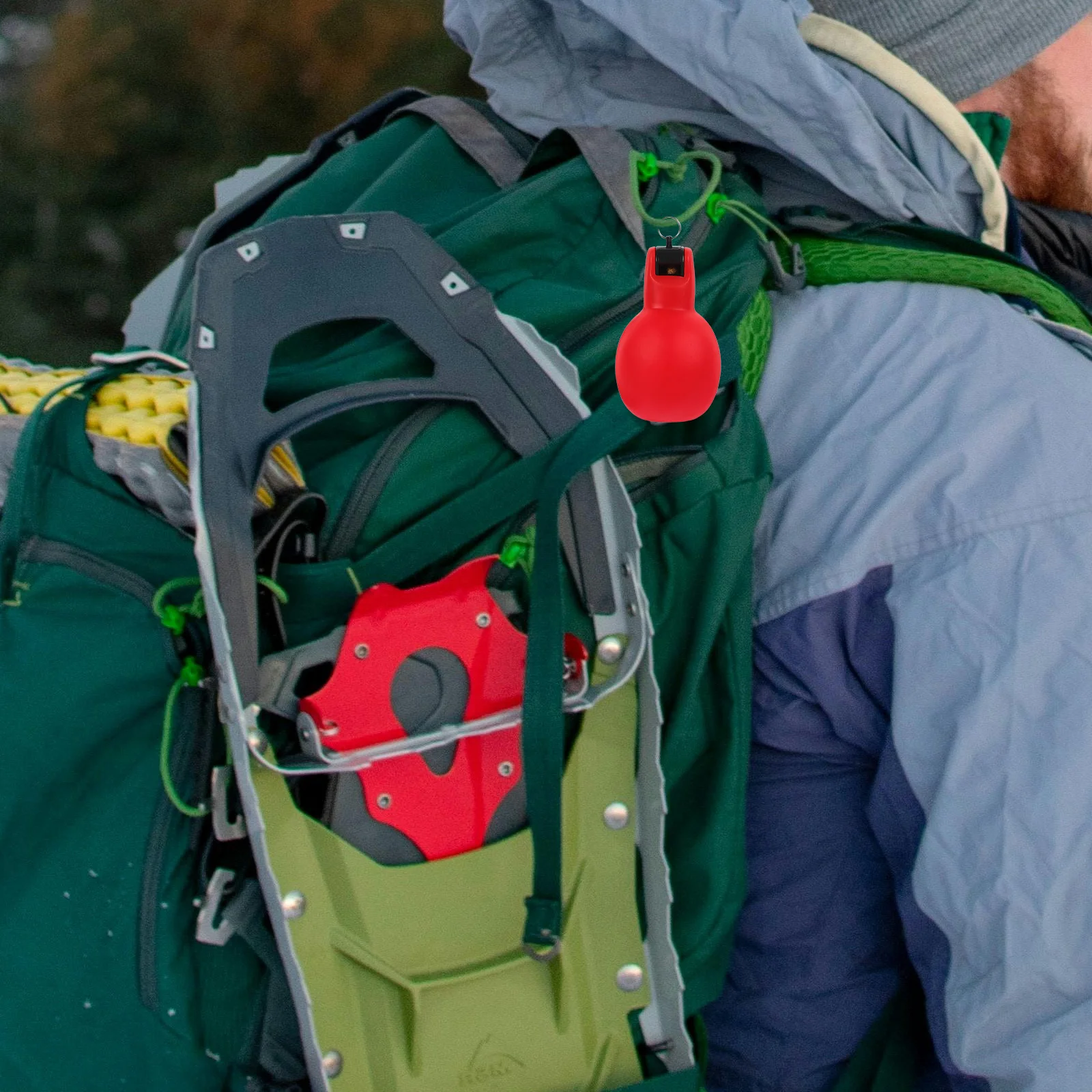 2Pcs Small Portable Whistle Multi-Function Hand Squeeze Outdoor for Camping Hiking Football Referee and Pet