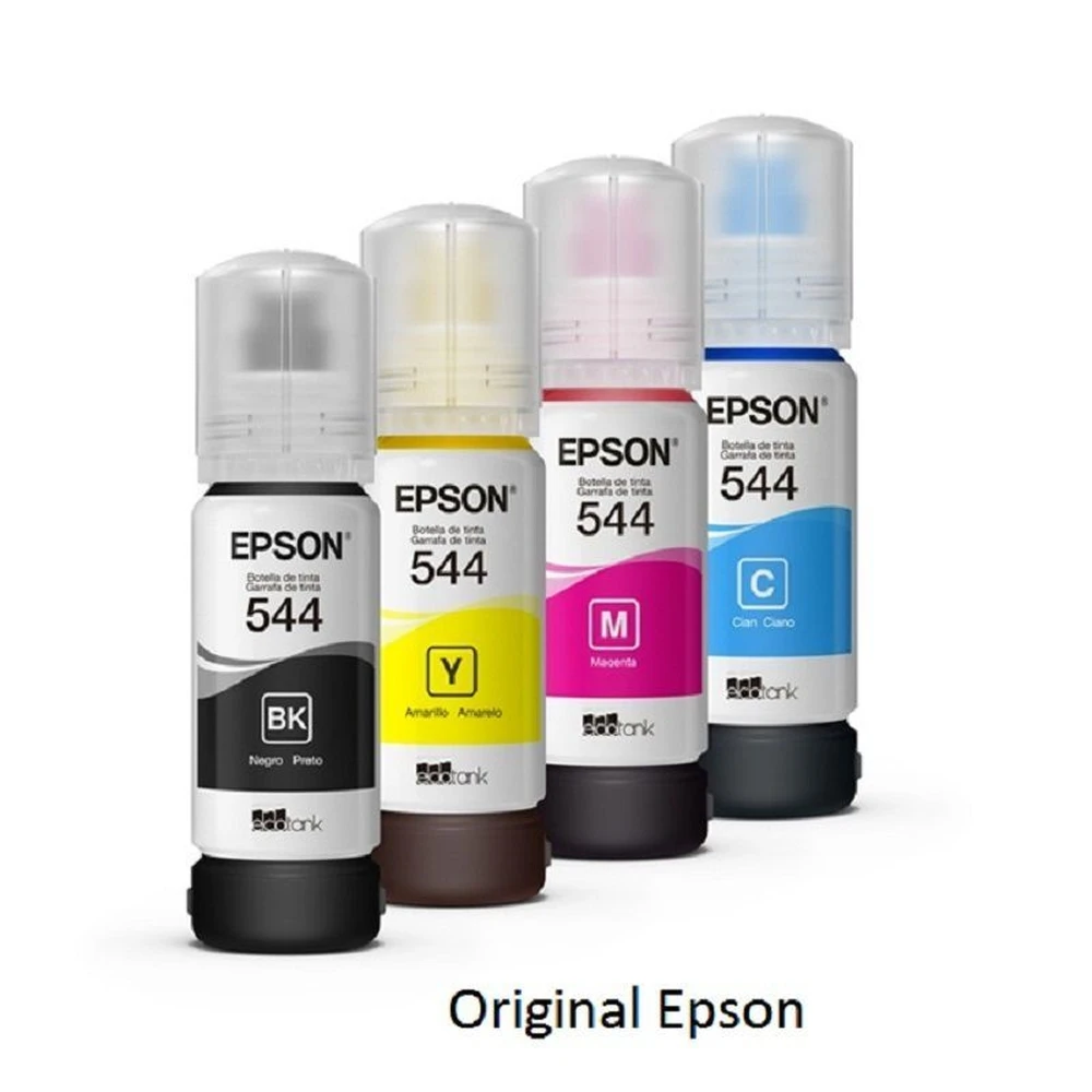 TINTA EPSON REFIL ORIGINAL 4 CORES T544 L3110 L3150 L5190