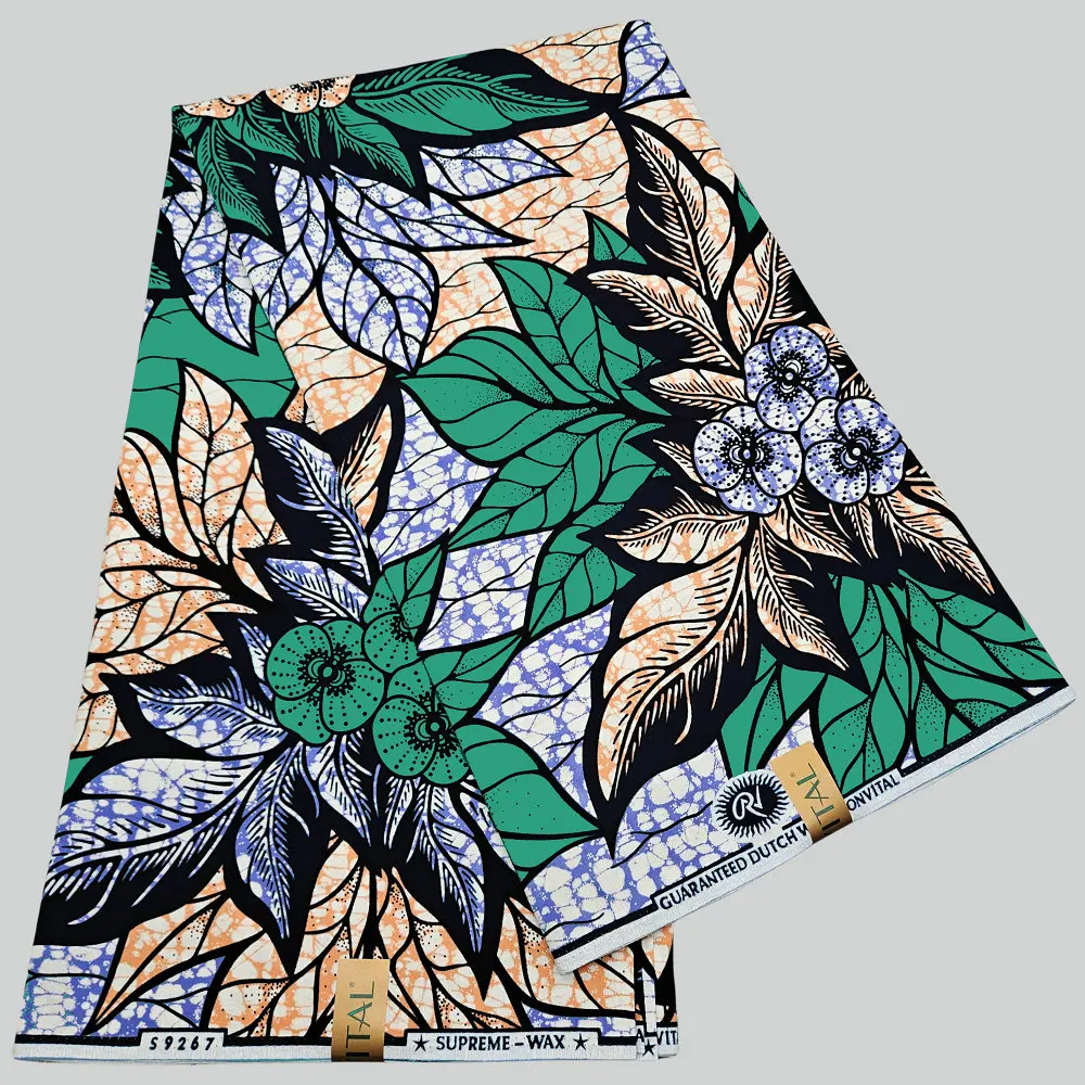 New collection veritable super Holland wax print fabric, 100% cotton African loincloth, wax clothing for garment, dress, uniform view 5
