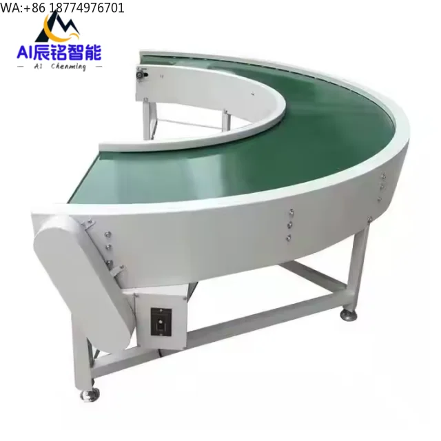 Small 90 Degree 180 Degree Belt Turning Machine Ring Conveyor Line Conveyor System Annular U-shaped Food Knife-edge Beltconveyor