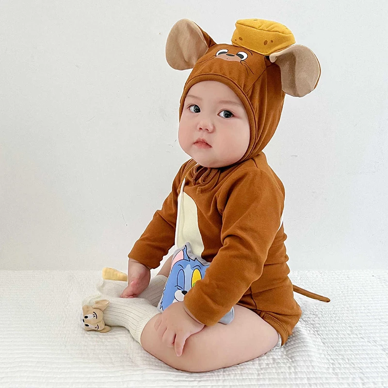 Unisex Kinder-Maus-Kostüm, Overall, Niedlicher Grauer Katzen-Strampler mit Hut für Babys und Kleinkinder, Halloween-Kostüm für Kinder – Detail 8