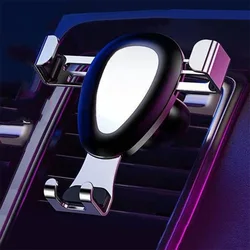 Gravity Car Holder For Phone Air Vent Clip Mount Mobile Cell Stand Smartphone GPS Support For iPhone 15 14 Xiaomi Samsung Phone